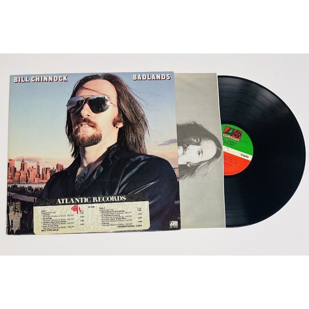 VTG 1978 BILL CHINNOCK Badlands Promotional Copy Vinyl RECORD LP SD 19191 EUC